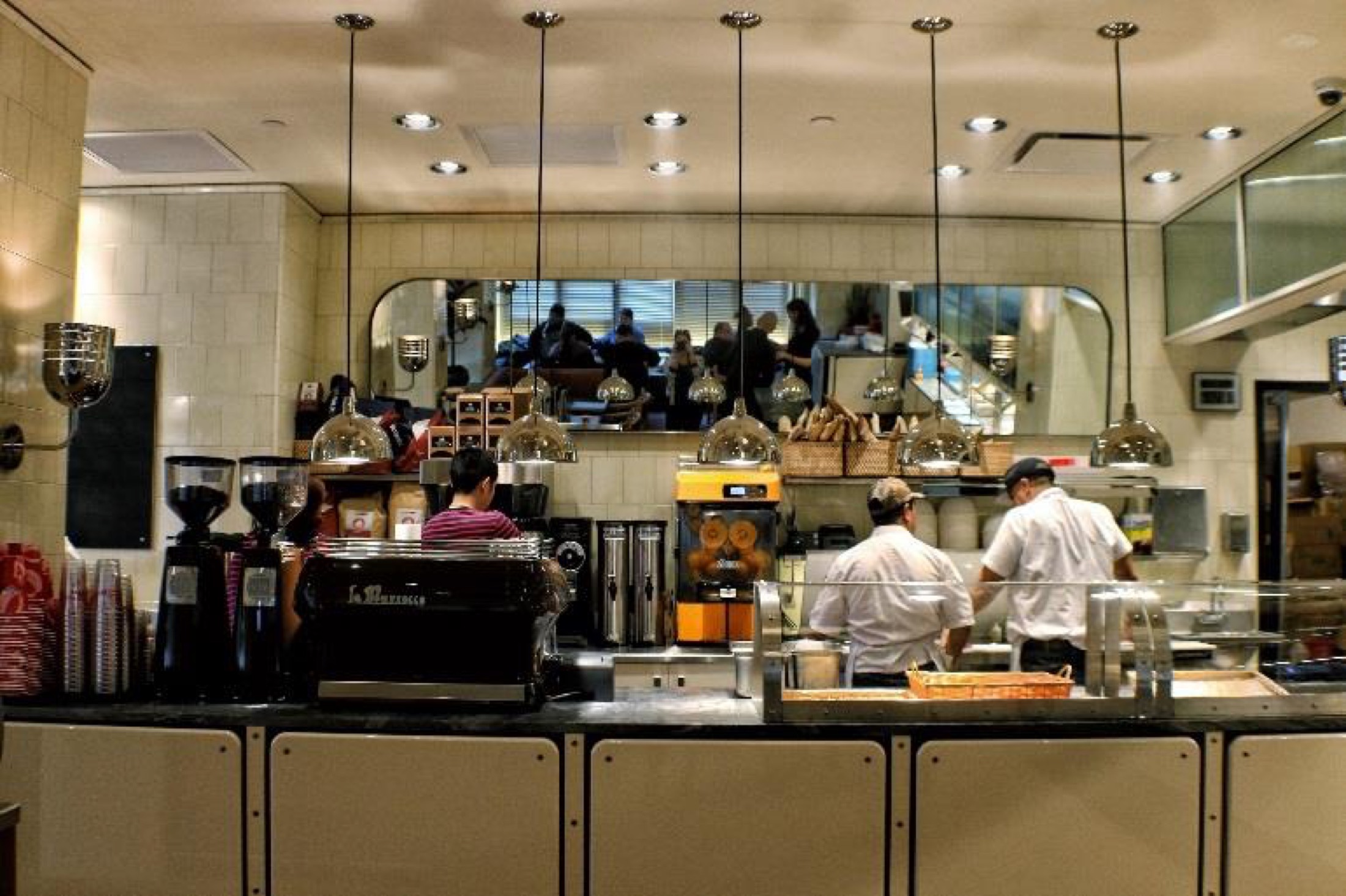 Chefs Club Counter kitchen during service