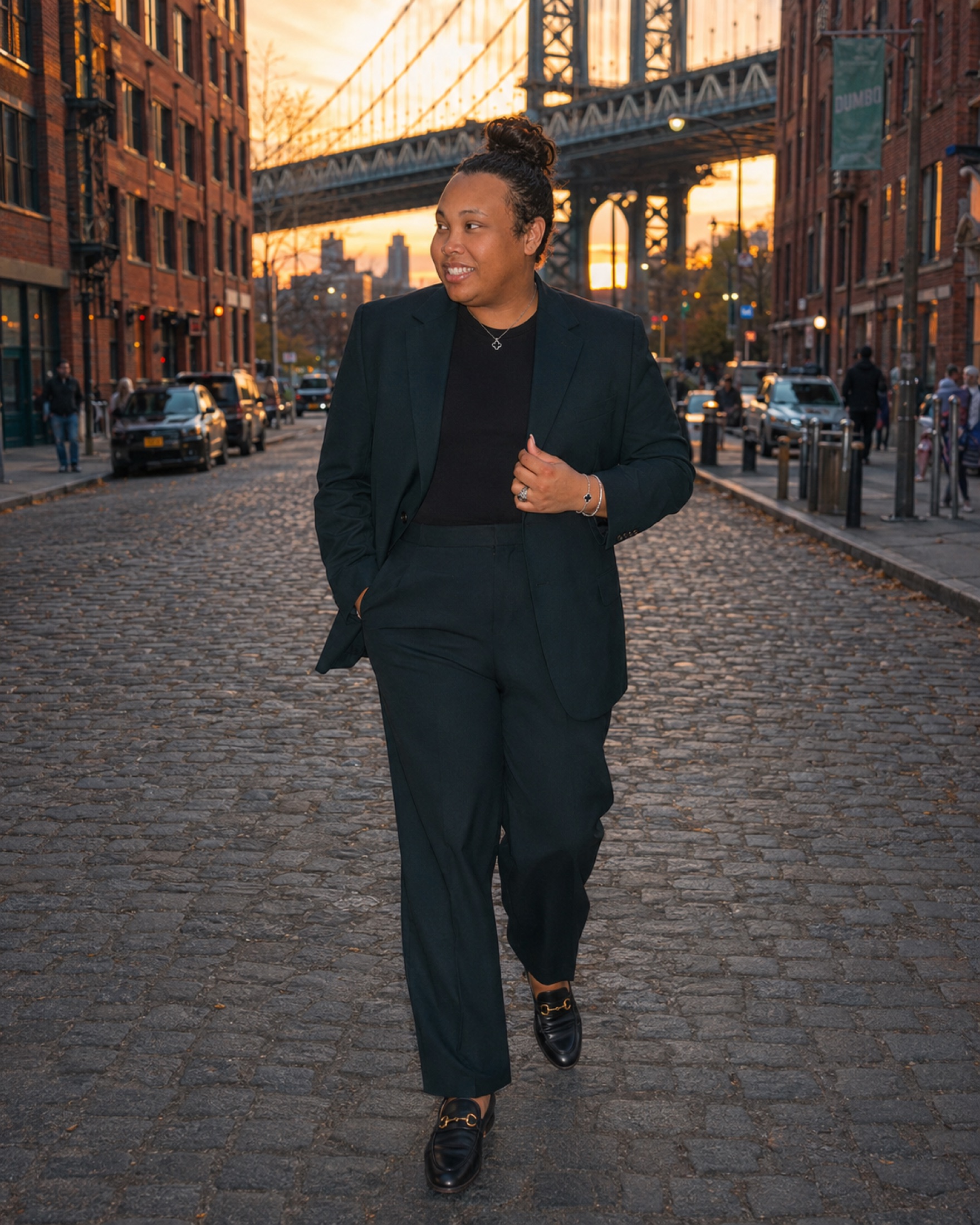 Daniel Lee Hue seated on a New York rooftop